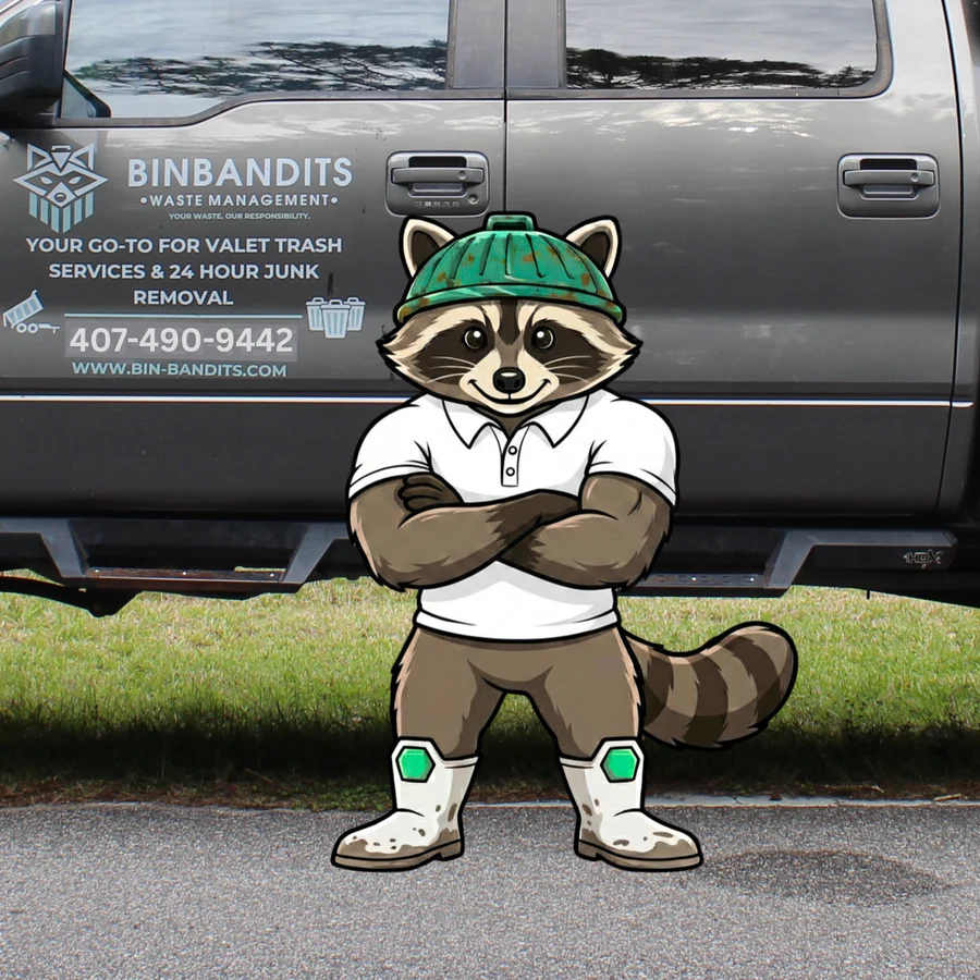 Binny the Bandit mascot